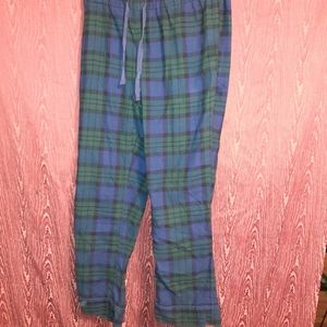 LANDS'END BLUE AND NAVY BLUE PJ PANTS WOMEN'S SIZE M 10-12